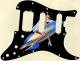 Pin Up Girl Rockets Away Black - HSS Shawbucker Elite Strat