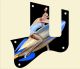 Pin Up Girl Rockets Away BK