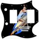 Pin Up Girl Rockets Away BK
