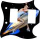 Pin Up Girl Rockets Away BK