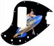 Pin Up Girl Rockets Away BK