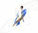 Pin Up Girl Rockets Away WH