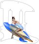 Pin Up Girl Rockets Away WH