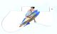 Pin Up Girl Rockets Away WH