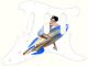 Pin Up Girl Rockets Away WH