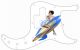 Pin Up Girl Rockets Away WH