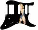 Pin Up Girl Rose & Ribbon BK