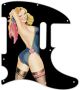 Pin Up Girl Rose & Ribbon BK