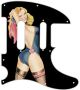 Pin Up Girl Rose & Ribbon BK