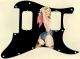 Pin Up Girl Rose & Ribbon BK