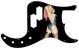 Pin Up Girl Rose & Ribbon BK