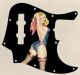 Pin Up Girl Rose & Ribbon BK