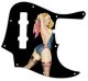 Pin Up Girl Rose & Ribbon BK