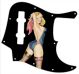 Pin Up Girl Rose & Ribbon BK