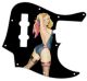 Pin Up Girl Rose & Ribbon BK