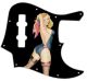 Pin Up Girl Rose & Ribbon BK