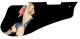 Pin Up Girl Rose & Ribbon BK