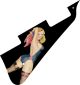 Pin Up Girl Rose & Ribbon BK