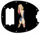 Pin Up Girl Rose & Ribbon BK