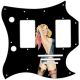 Pin Up Girl Rose & Ribbon BK