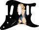 Pin Up Girl Rose & Ribbon BK