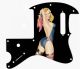Pin Up Girl Rose & Ribbon BK