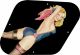 Pin Up Girl Rose & Ribbon BK