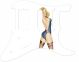 Pin Up Girl Rose & Ribbon WH