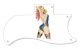 Pin Up Girl Rose & Ribbon WH