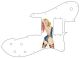 Pin Up Girl Rose & Ribbon White - '72 ReIssue Custom Tele