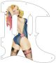 Pin Up Girl Rose & Ribbon WH