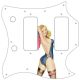 Pin Up Girl Rose & Ribbon WH