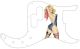 Pin Up Girl Rose & Ribbon WH