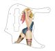 Pin Up Girl Rose & Ribbon WH