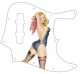 Pin Up Girl Rose & Ribbon WH