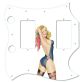 Pin Up Girl Rose & Ribbon WH