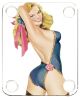 Pin Up Girl Rose & Ribbon WH