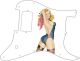 Pin Up Girl Rose & Ribbon WH
