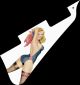 Pin Up Girl Rose & Ribbon WH