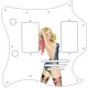 Pin Up Girl Rose & Ribbon WH