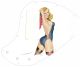 Pin Up Girl Rose & Ribbon WH