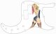 Pin Up Girl Rose & Ribbon WH