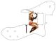 Pin Up Girl Samurai White - '72 ReIssue Custom Tele