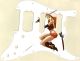 Pin Up Girl Samurai White - HSS Shawbucker Elite Strat
