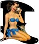 Pin Up Girl Shells Black - Tele Esquire