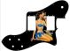 Pin Up Girl Shells Black - '72 ReIssue Deluxe Tele