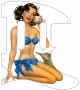 Pin Up Girl Shells White - Tele Nashville