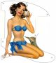Pin Up Girl Shells White - Avril Lavigne Tele