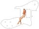 Pin Up Girl Short Shorts White - '72 ReIssue Custom Tele