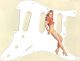 Pin Up Girl Short Shorts White - SSS Elite Strat